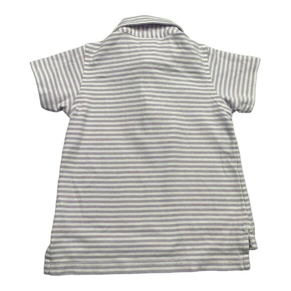Beaufort Bonnet Striped Collared Purple and White Striped Shirt - Picture 2 of 4